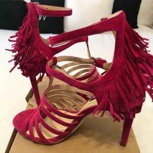 Zara Fringe Heels